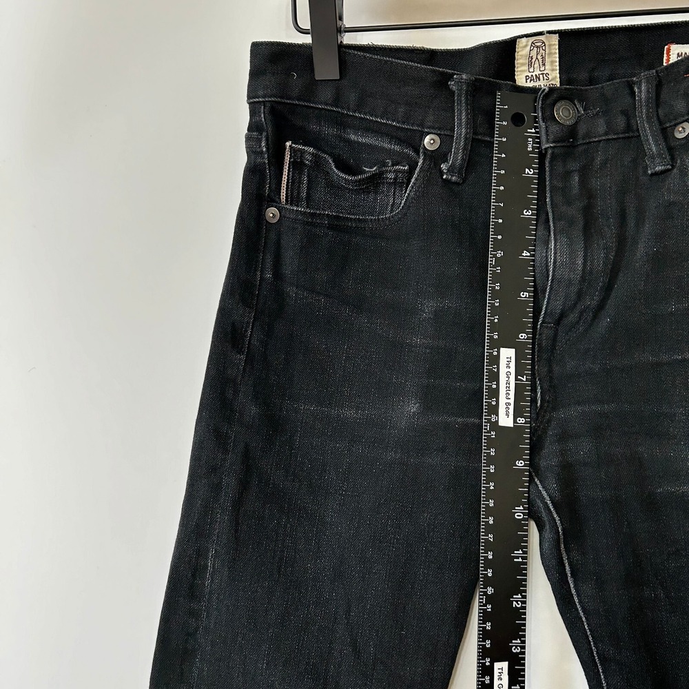Hiroshi Kato The Needle Skinny Jeans Mens Size 30 Selvedge Black Raw Stretch USA - Picture 11 of 16